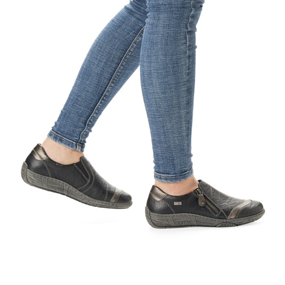 Remonte Shoes - Remonte D3809-02 Schwarz (Black) Kombi Women’s Loafers